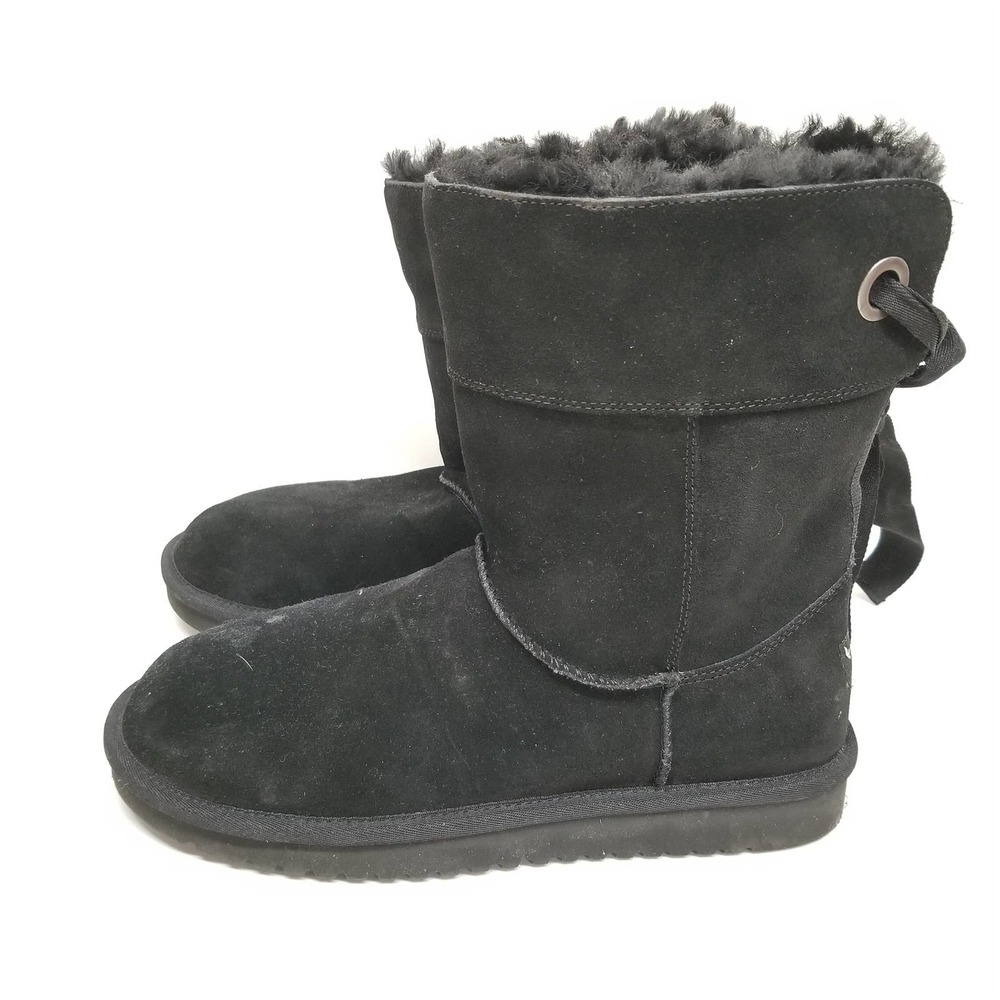 KOOLABURRA by UGG Andrah Short Black Suede Boot